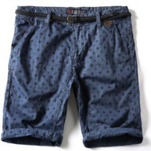 3D Blue Plaid Shorts